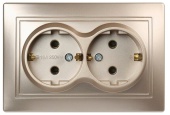 Розетка 2м Smartbuy Венера б.з шампань арт.SBE-01c-10-S2-N-c
