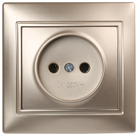 Розетка 1м Smartbuy Венера б.з шампань арт.SBE-01c-10-S1-N-c