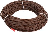 Провод ретро 2х2,5  витой коричневый