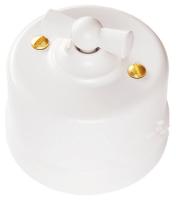 Выключатель 2кл белый Bironi арт. B1-202-21