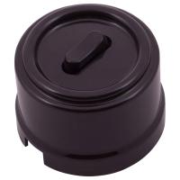 Выключатель 1кл коричневый Bironi арт. B1-202-22