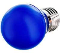 Лампа светодиодная Ecola 5W синяя мат. Е27 G45 арт.K7CB50ELB