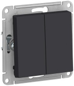 Выключатель 2кл карбон ATLASDESIGN Schneider арт.ATN001051