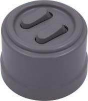 Выключатель 2кл титан Bironi арт. B1-222-26