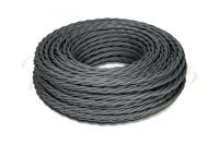Провод ретро 2х2,5  витой графит