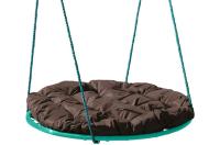 АКЦИЯ!!! Качели подвесные Гнездо 60см подушка бирюзово-коричневый арт.17019905 к.351791