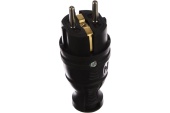 Вилка прямая с-з черная Эра V8-B-IP44