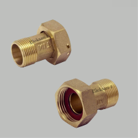 Коннектор для водосчетчика гайка+нипель TIM HS032