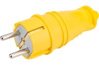 ВИЛКА эл. NEAD 16а евро с-з каучук желтый арт.4701