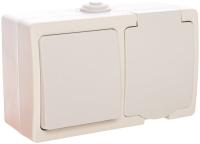 БЛОК выкл 1кл.+роз.с.з один.с крышкой Universal арт.5562968