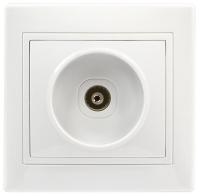 Розетка TV 1м Smartbuy Венера 75Ом белая арт.SBE-01w-S1-TV