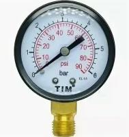 Манометр радиальный 6 бар TIM 35080, 79281