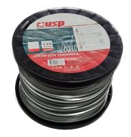 Леска д триммера USPEX 3,0мм 120м круг со стальным сердеч арт.78238