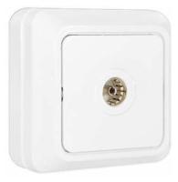 Розетка телевизионная белая Олимп Universal арт. О0027