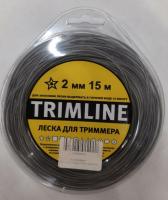 Леска д триммера TRIMLINE 2,0mm 15m звезда Duoline