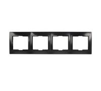 Рамка 4м Smartbuy Венера черная арт.SBE-01b-00-FR-4