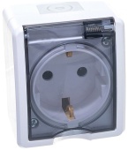 Розетка 1м с.з белая IP54 Эксперт Эра арт. 11-2401-01