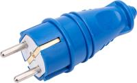 ВИЛКА эл. NEAD 16а евро с-з каучук синий арт.4601