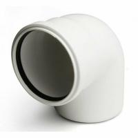 Отвод ПВХ d 110 90 белый Синикон 49500