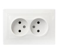 Розетка 2м Smartbuy Венера б.з белая арт.SBE-01w-10-S2-N-c