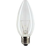 Лампа PHILIPS 40W Е27 В35 CL свеча прозрачная