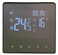 Терморегулятор эл. Warmcoin Warmlife Mirror HT18H3 черный