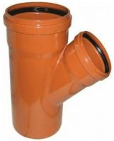 Тройник ПВХ d 160 (45) для наружных работ оранжевая