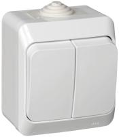 Выключатель 2кл белый Этюд Schneider арт.BA10-042B