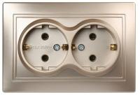 Розетка 2м Smartbuy Венера б.з шампань арт.SBE-01c-10-S2-N-c