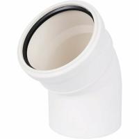 Полуотвод ПВХ d 110 45 белый Синикон 49499