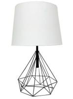 Лампа настольная E27 черный-белый арт.SBB-3039-bk-w