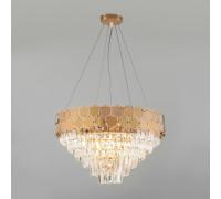 Св-к потолочный 10124-8 золото-прозрачный хрусталь Strotskis Smart