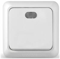 Выключатель 1кл с подсветкой белый Олимп Universal арт. О0121