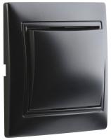 Выключатель 1кл Smartbuy Венера черный арт.SBE-01b-10-SW1-0-c