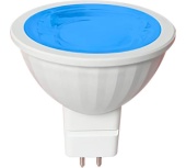 Лампа светодиодная Ecola MR16 GU5.3 9W синяя прозрачная арт. M2СB90ELY