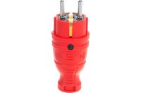 Вилка прямая с-з красная Эра V8-RED-IP44
