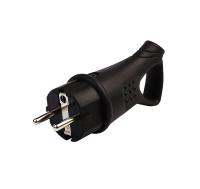 Вилка угловая с кольцом каучуковая черная Smartbuy арт. SBE-16-P08-R