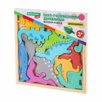 Пазлы дерев. Brauberg Kids динозавры арт.665252