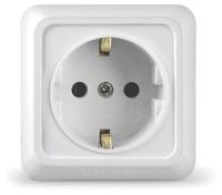 Розетка 1м с.з белая Олимп Universal арт. О0028