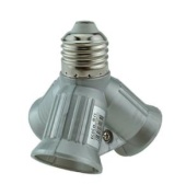 Переходник для цоколя Е27-3xЕ27 Ecola A7W37SEAY серебряный