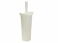 Ерш+подставка пластик Лотос белый М5018 212230