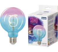 Лампа светодиодная декор Uniel Soho 4W синее-винное стекло LED-SF01-4W-SOHO-E27-CW