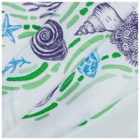 Штора для ванны Вилина 180180 ракушки белый 6984-009 224664