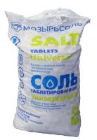Соль таблетированная Мозырьсоль в мешках 25кг