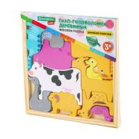 Пазлы дерев. Brauberg Kids домашние животные арт.665251
