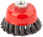 Корщетка FIT душм чашка сталь 75мм арт.39467