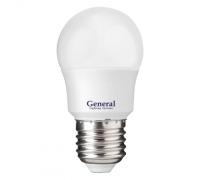 Лампа светодиодн. General 8W E27 4500K шар к.640100