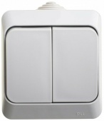Выключатель 2кл серый Этюд Schneider арт.BA10-042С