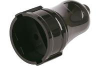 Штепсельное гнездо без заземления Smartbuy черное SBE-10-S02-b