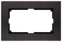 Рамка 2м Smartbuy Нептун черная арт.SBE-06b-Twin-FR